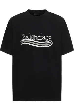 Balenciaga Political Logo Cotton T-shirt