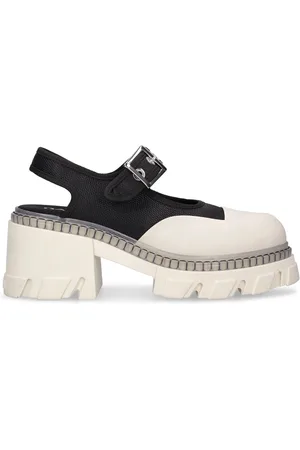 Ganni 85mm Cleated Heeled Slingback Sandals