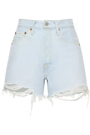 RE/DONE 50s Cotton Denim Cutoff Shorts