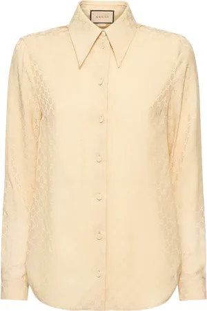 Gucci Exquisite Gg Silk Crêpe Shirt