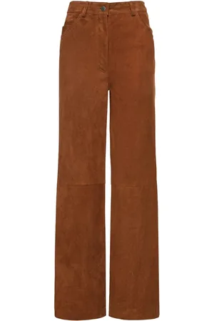 GIUSEPPE DI MORABITO Suede Leather Pants