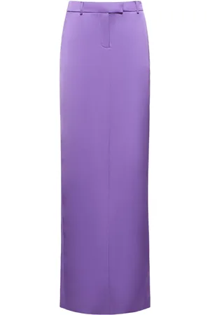 GIUSEPPE DI MORABITO Tailored Satin Long Skirt