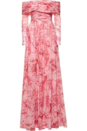 Giambattista Valli Silk Georgette Off-the-shoulder Dress