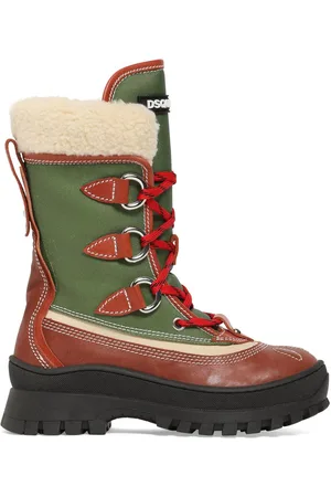 Dsquared2 Leather & Tech Snow Boots