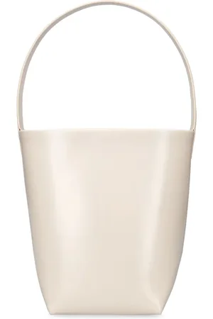 The Row Small N/s Park Shiny Leather Tote Bag