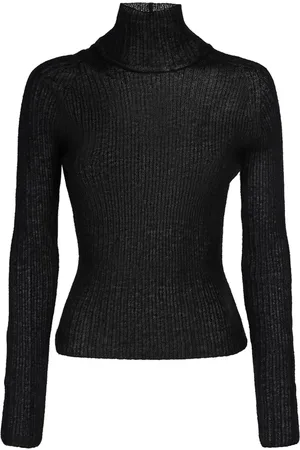 Saint Laurent Mohair Blend Turtleneck Sweater