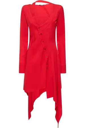 Stella McCartney Asymmetric Viscose Mini Dress