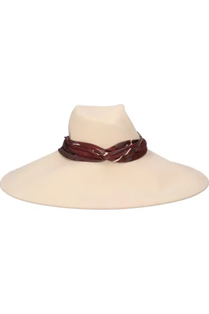 Le Mont St Michel Big Virginie Wool Hat W/ Silk Hatband