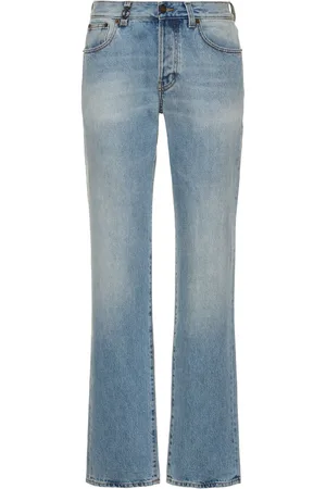 Saint Laurent Cassandre Cotton Denim Jeans