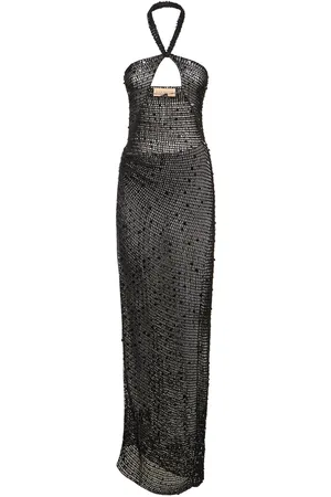 AYA MUSE Gyra Knit Cut Out Long Dress