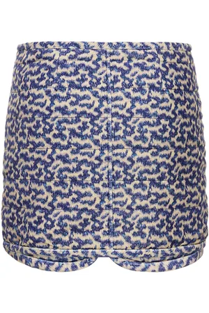Marant Etoile Arona Printed Cotton Mini Skirt