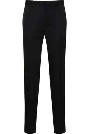 Lanvin Cigarette Fit Wool Tuxedo Pants