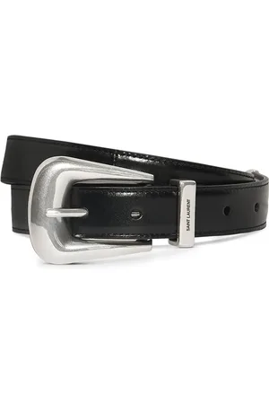 Saint Laurent 25mm Boucle Folk Leather Belt