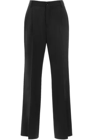 Dolce & Gabbana Stretch Wool High Waist Flared Pants