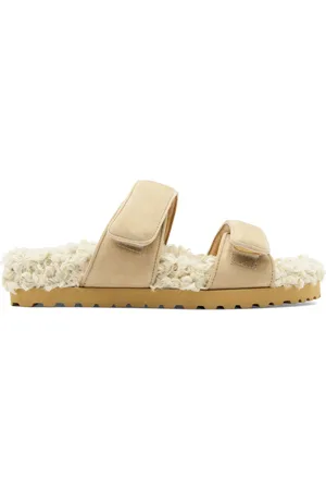 Gia Borghini Alvine Ugh Shearling & Suede Flats