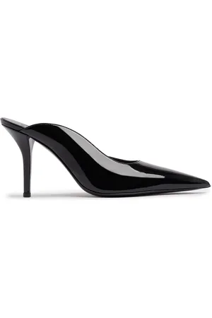 Gia Borghini 85mm Abella Patent Faux Leather Mules