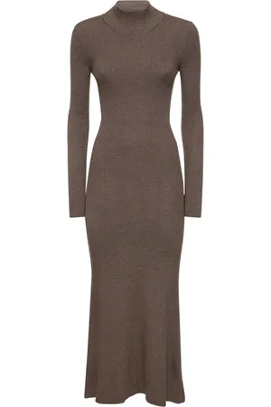 Peter Do Silk & Viscose Knit Open Back Maxi Dress