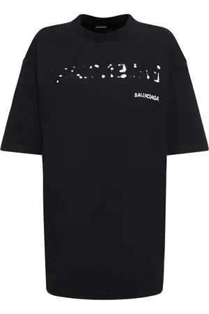 Balenciaga Large Fit Cotton Blend T-shirt