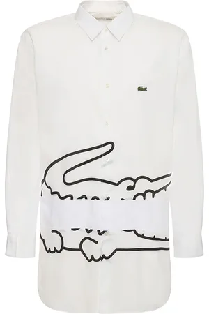 Comme des Garçons Lacoste Printed Cotton Poplin Shirt