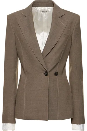 Peter Do Wool Blend Side Button Blazer