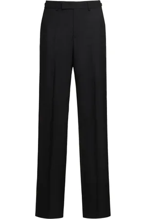 VERSACE Formal Wool Canvas Pants