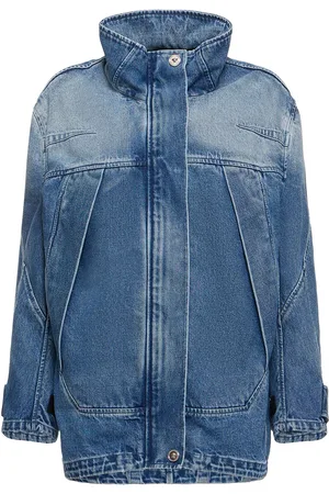 VERSACE Denim High Neck Jacket