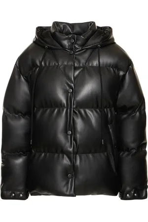 Stella McCartney Faux Leather Quilted Puffer Jacket