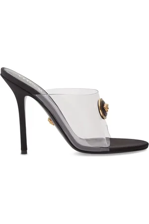 VERSACE 110mm Plexi & Satin Mules