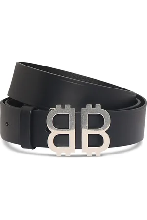 Balenciaga 3.5cm Crypto Bb Leather Belt