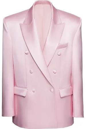 MAGDA BUTRYM Oversized Silk Satin Blazer