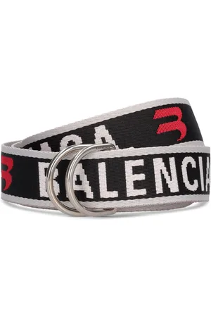 Balenciaga 3.5cm Logo Jacquard D-ring Belt