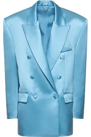 MAGDA BUTRYM Oversized Silk Satin Blazer