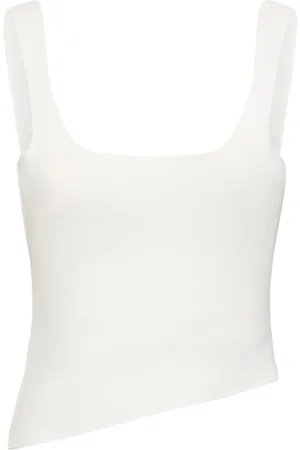 CHRISTOPHER ESBER Encircled Edge Rib Jersey Crop Top