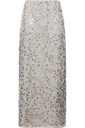 Saks Potts Lynn Embellished Midi Skirt