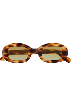 Delarge Flow Oval Acetate Sunglasses