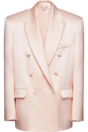 MAGDA BUTRYM Oversize Double Breast Satin Blazer