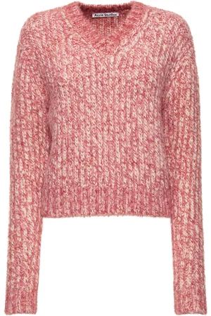 Acne Studios Chunky Mélange Wool Blend Knit Sweater