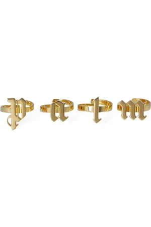 Palm Angels Gothic "palm" Ring Set