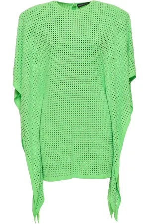 DAVID KOMA Crystal Embellished Kaftan Mini Dress