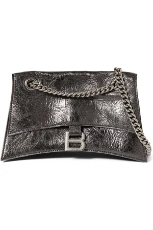Balenciaga Small Crush Leather Chain Bag