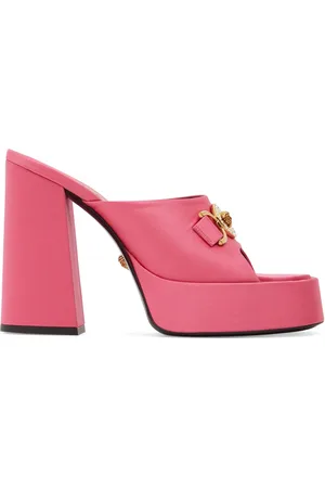 VERSACE 120mm Satin Mules