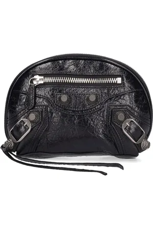 Balenciaga Xs Le Cagole Leather Cosmetic Pouch