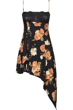 WeWoreWhat Asymmetric Lace Mini Dress