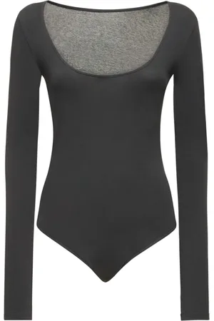 LEMAIRE Long Sleeve Stretch Cotton Bodysuit
