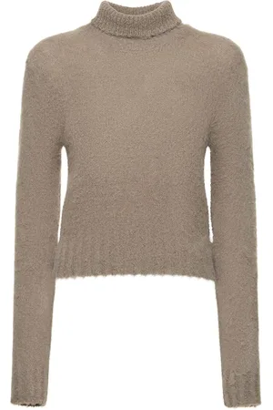 Ami Brushed Alpaca Blend Turtleneck Sweater