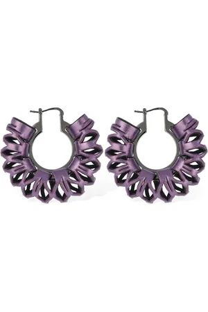 SO-LE STUDIO Ila Leather Hoop Earrings