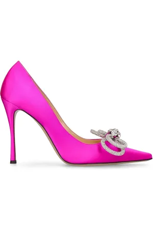 Mach & Mach 110mm Double Bow Satin Pumps
