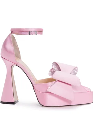 Mach & Mach 140mm Le Cadeau Satin Platforms Heels