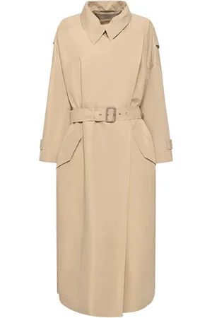 Giorgio Armani Cotton & Silk Trench Coat