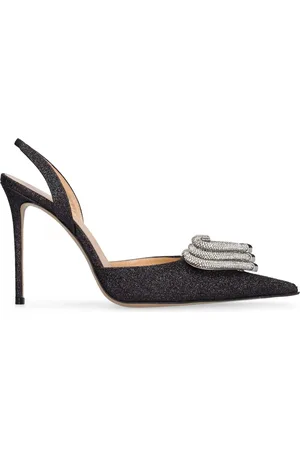 Mach & Mach 110mm Triple Heart Glittered Pumps